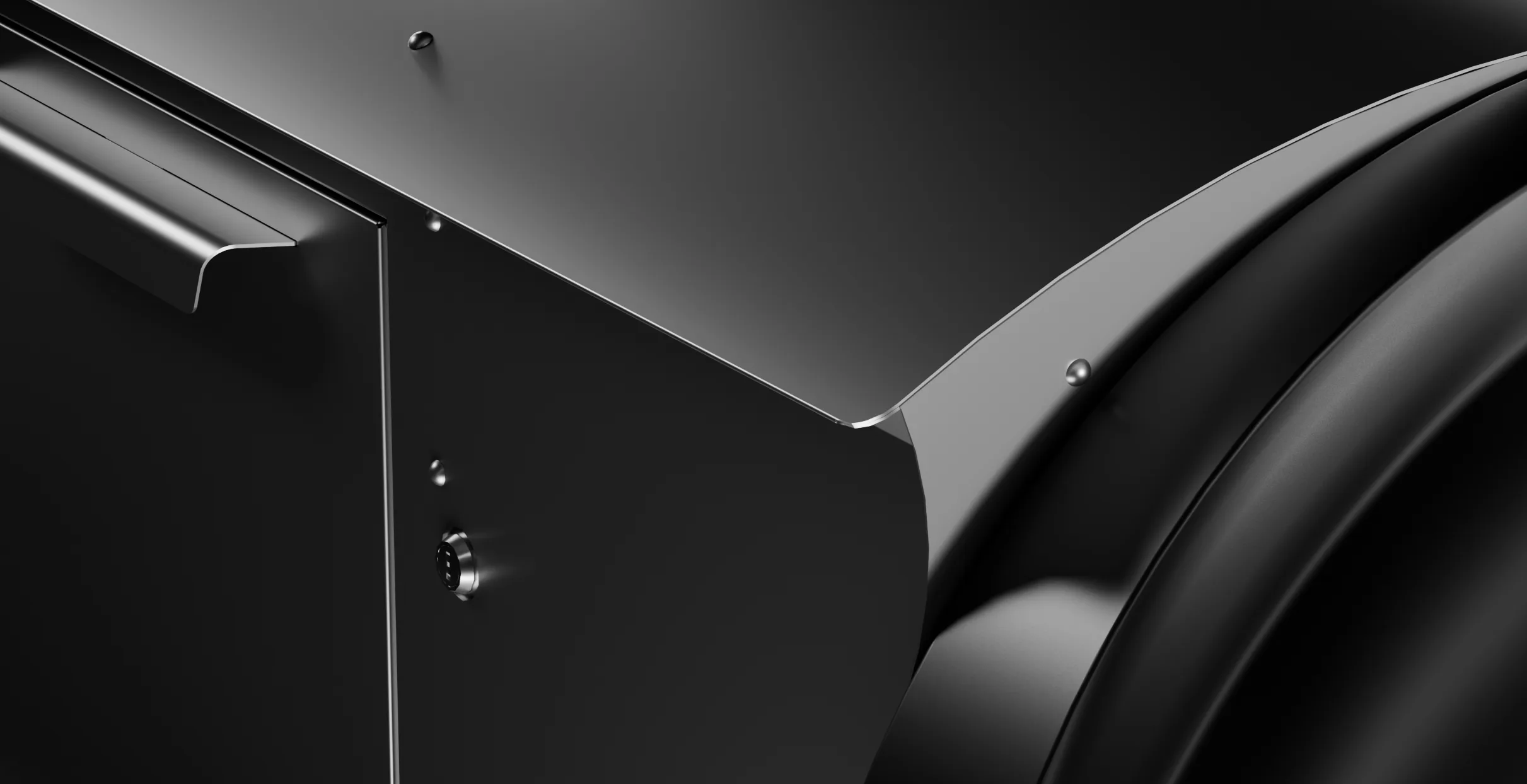 Detail of the steel shell of the New City Standard container