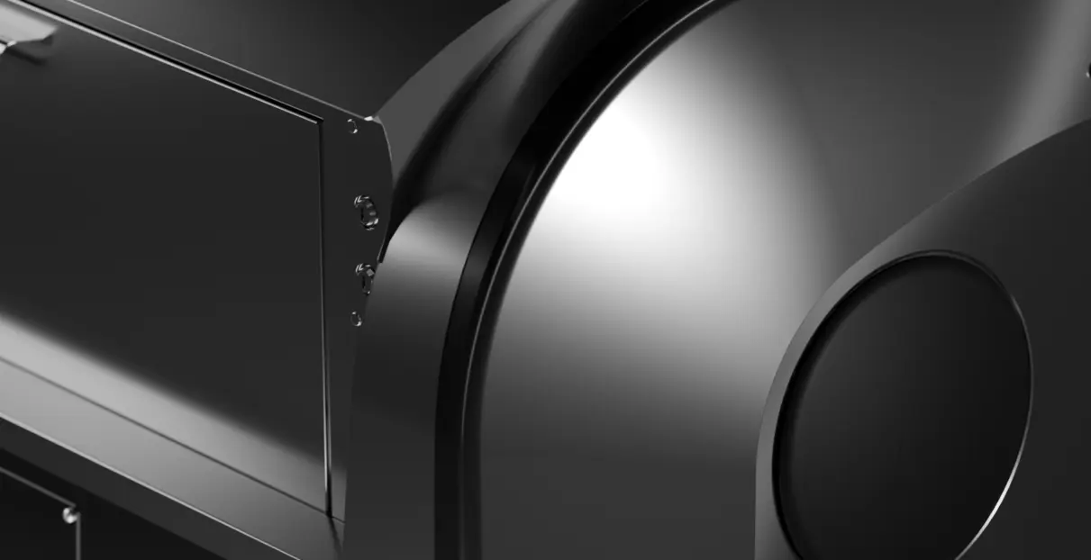 Detail of the steel shell of the New City 2.0 container