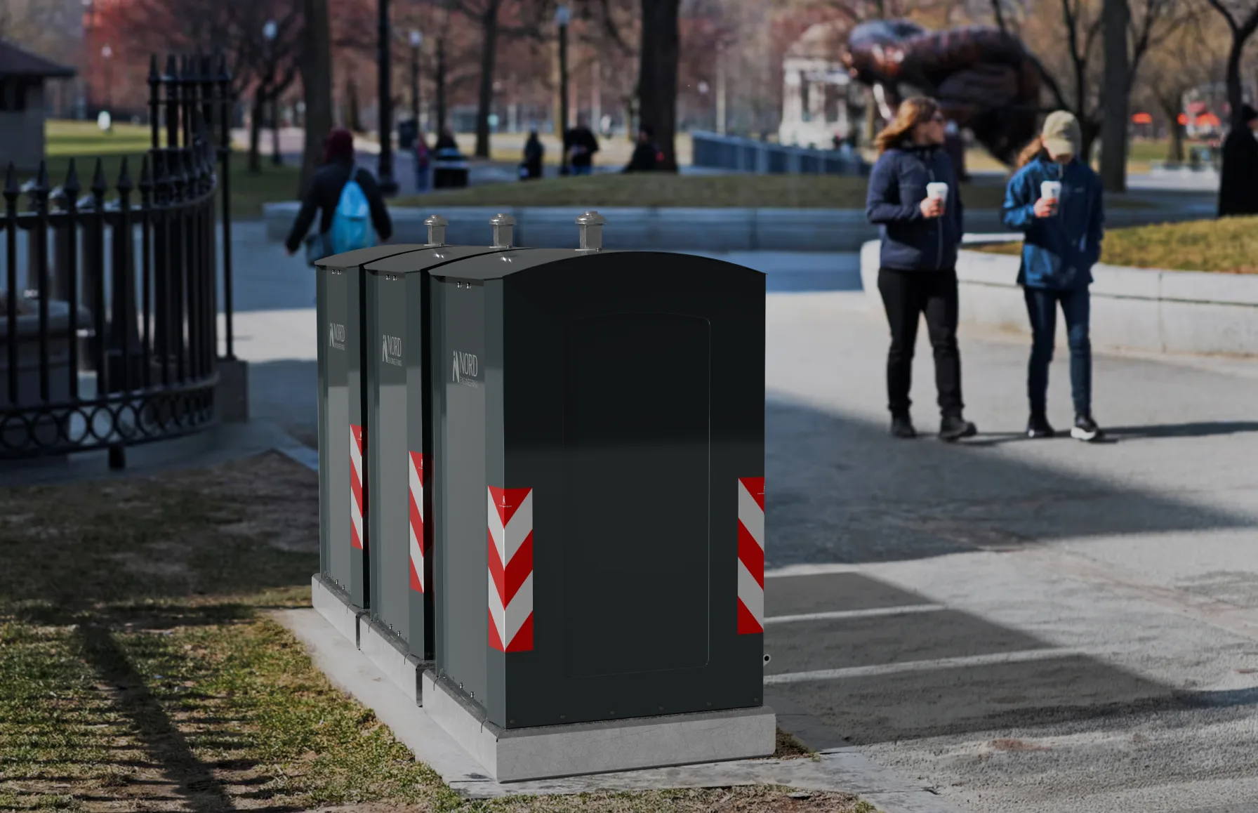 Junior Mini containers in a park