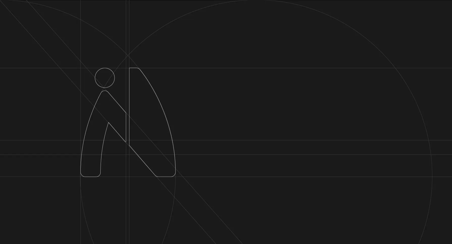 Outline of the Nord Engineering logo on a construction grid